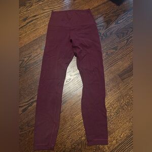 Lululemon Align high waist Burgundy Legging